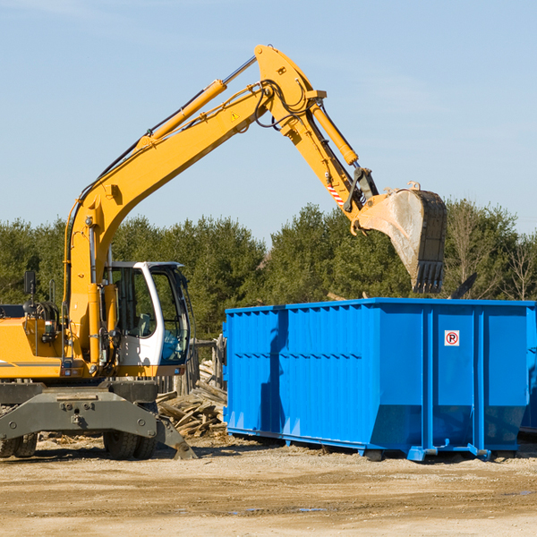 what size residential dumpster rentals are available in Prairie City IL